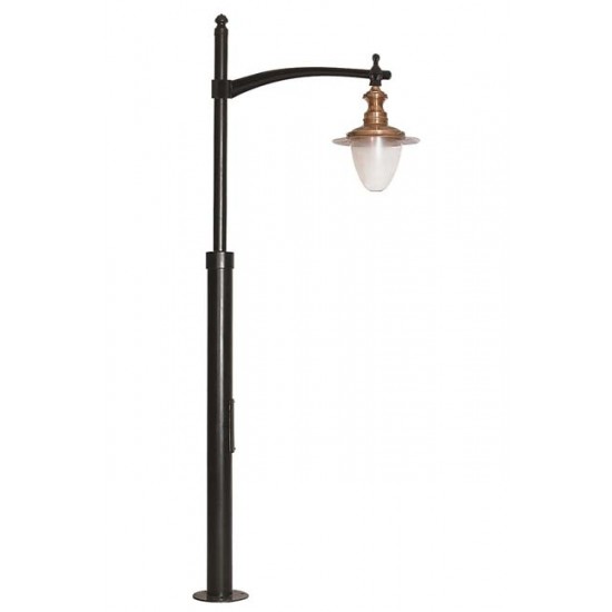 Modi Bahçe Aydınlatma BDR-68123-1BSY Sarı/Siyah Boyalı Dış Mekan Aydınlatma E27 Çelik Boru Polikarbon Cam 80cm