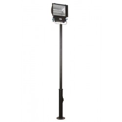 Modi Bahçe Aydınlatma BDR-68126-1BSY Siyah Boyalı Dış Mekan Aydınlatma E27 Çelik Boru 40cm