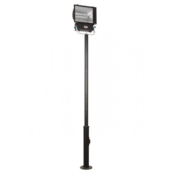 Modi Bahçe Aydınlatma BDR-68126-1BSY Siyah Boyalı Dış Mekan Aydınlatma E27 Çelik Boru 40cm