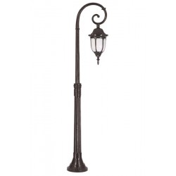 Modi Bahçe Aydınlatma BDR-68177-1BSY Siyah Boyalı Dış Mekan Aydınlatma E27 Çelik Boru ABS Polikarbon Cam 25x16cm