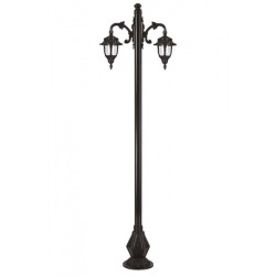 Modi Bahçe Aydınlatma BDR-68180-2BSY-M2 Siyah Boyalı Dış Mekan Aydınlatma E27 Çelik Boru ABS Polikarbon Cam 80x25cm