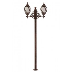 Modi Bahçe Aydınlatma BDR-68182-BKR-M2 Kahverengi Boyalı Dış Mekan Aydınlatma E27 Aluminyum Çelik Boru Akrilik Cam 85x30cm