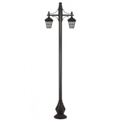 Modi Bahçe Aydınlatma BDR-68183-2BSY Siyah Boyalı Dış Mekan Aydınlatma E27 Çelik Boru ABS Polikarbon Cam 80x20cm