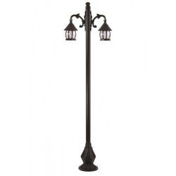 Modi Bahçe Aydınlatma BDR-68184-2BSY-M2 Siyah Boyalı Dış Mekan Aydınlatma E27 Çelik Boru ABS Akrilik Cam 70x30cm