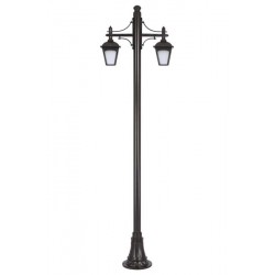 Modi Bahçe Aydınlatma BDR-68185-2BSY-M1 Siyah Boyalı Dış Mekan Aydınlatma E27 Çelik Boru ABS Polikarbon Cam 80x20cm