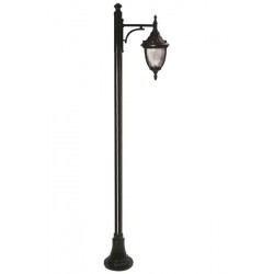 Modi Bahçe Aydınlatma BDR-68186-1BSY-M1 Kahverengi Boyalı Dış Mekan Aydınlatma E27 Çelik Boru ABS Polikarbon Cam 50x30cm