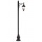 Modi Bahçe Aydınlatma BDR-68186-1BSY-M3 Siyah Boyalı Dış Mekan Aydınlatma E27 Çelik Boru ABS Polikarbon Cam 50x26cm