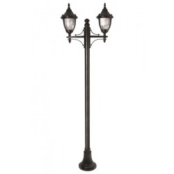 Modi Bahçe Aydınlatma BDR-68186-2BSY-M1 Siyah Boyalı Dış Mekan Aydınlatma E27 Çelik Boru ABS Polikarbon Cam 80x30cm
