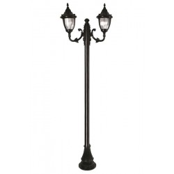 Modi Bahçe Aydınlatma BDR-68186-2BSY-M2 Siyah Boyalı Dış Mekan Aydınlatma E27 Çelik Boru ABS Polikarbon Cam 80x30cm