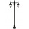 Modi Bahçe Aydınlatma BDR-68186-2BSY-M3 Siyah Boyalı Dış Mekan Aydınlatma E27 Çelik Boru ABS Polikarbon Cam 100x26cm