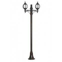 Modi Bahçe Aydınlatma BDR-68203-2BSY-M1 Siyah Boyalı Dış Mekan Aydınlatma E27 Çelik Boru ABS Akrilik Cam 80x26cm