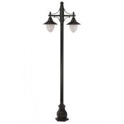 Modi Bahçe Aydınlatma BDR-68204-2BSY-M2 Siyah Boyalı Dış Mekan Aydınlatma E27 Çelik Boru ABS Akrilik Cam 80x36cm