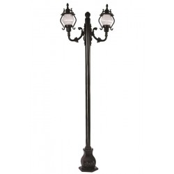 Modi Bahçe Aydınlatma BDR-68205-2BSY-M3 Siyah Boyalı Dış Mekan Aydınlatma E27 Çelik Boru ABS Akrilik Cam 80x25cm