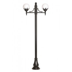Modi Bahçe Aydınlatma BDR-68209-2BSY-M1 Siyah Boyalı Dış Mekan Aydınlatma E27 Çelik Boru ABS Polietilen Cam 90x25cm