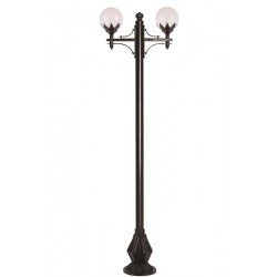 Modi Bahçe Aydınlatma BDR-68209-2BSY-M2 Siyah Boyalı Dış Mekan Aydınlatma E27 Çelik Boru ABS Polietilen Cam 80x25cm