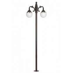 Modi Bahçe Aydınlatma BDR-68209-2BSY-M3 Siyah Boyalı Dış Mekan Aydınlatma E27 Çelik Boru ABS Polietilen Cam 80x25cm