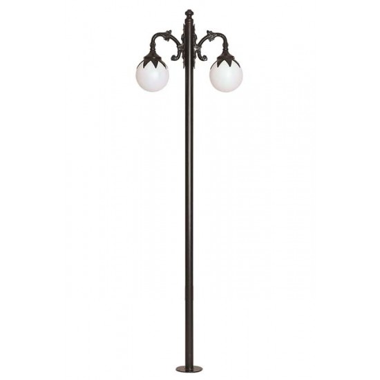 Modi Bahçe Aydınlatma BDR-68209-2BSY-M3 Siyah Boyalı Dış Mekan Aydınlatma E27 Çelik Boru ABS Polietilen Cam 80x25cm