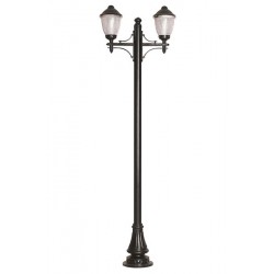 Modi Bahçe Aydınlatma BDR-68210-2BSY-M1 Siyah Boyalı Dış Mekan Aydınlatma E27 Çelik Boru ABS Polikarbon Cam 80x23cm