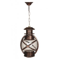 Modi Bahçe Aydınlatma BFE-68048-BKR Kahverengi Boyalı Dış Mekan Aydınlatma E27 Aluminyum Polikarbon Cam 22cm