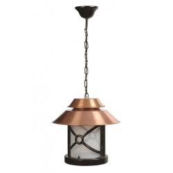 Modi Bahçe Aydınlatma BFE-68049-BKR-OP Kahverengi/Siyah Boyalı Dış Mekan Aydınlatma E27 Aluminyum Polikarbon Cam 30cm
