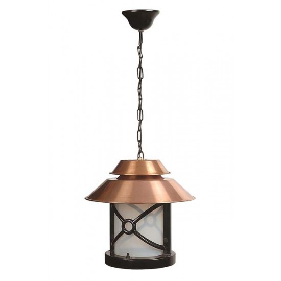 Modi Bahçe Aydınlatma BFE-68049-BKR-OP Kahverengi/Siyah Boyalı Dış Mekan Aydınlatma E27 Aluminyum Polikarbon Cam 30cm
