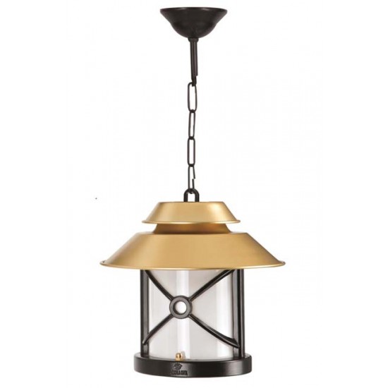 Modi Bahçe Aydınlatma BFE-68049-BSA-OP Sarı/Siyah Boyalı Dış Mekan Aydınlatma E27 Aluminyum Polikarbon Cam 30cm