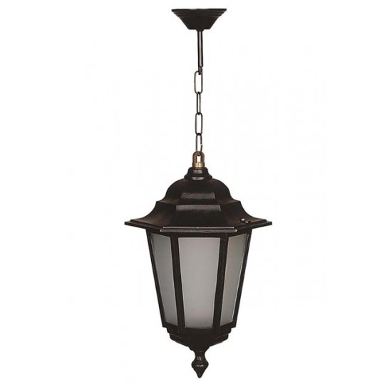 Modi Bahçe Aydınlatma BFE-68054-BSY-OP Siyah Boyalı Dış Mekan Aydınlatma E27 Aluminyum Polikarbon Cam 27cm