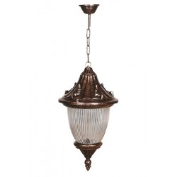 Modi Bahçe Aydınlatma BFE-68056-BKR Kahverengi Boyalı Dış Mekan Aydınlatma E27 Aluminyum Polikarbon Cam 26cm