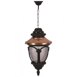 Modi Bahçe Aydınlatma BFE-68057-BSY Kahverengi/Siyah Boyalı Dış Mekan Aydınlatma E27 Aluminyum Polikarbon Cam 25cm