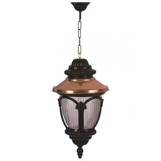 Modi Bahçe Aydınlatma BFE-68057-BSY Kahverengi/Siyah Boyalı Dış Mekan Aydınlatma E27 Aluminyum Polikarbon Cam 25cm