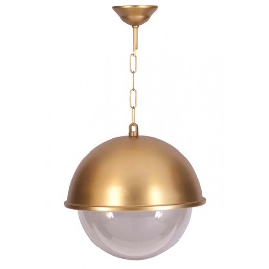 Modi Bahçe Aydınlatma BFE-68060-BSA-OP Sarı Boyalı Dış Mekan Aydınlatma E27 Aluminyum Polikarbon Cam 30cm