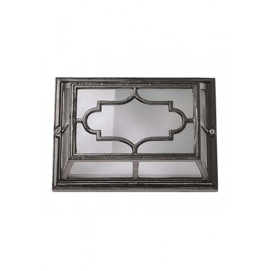 Modi Bahçe Aydınlatma BFE-68065-BSY-OP Siyah Boyalı Dış Mekan Aydınlatma E27 Aluminyum Polikarbon Cam 20x13cm