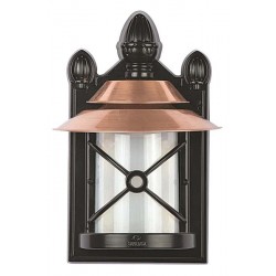 Modi Bahçe Aydınlatma BFE-68066-BKR-M1-OP Kahverengi/Siyah Boyalı Dış Mekan Aydınlatma E27 Aluminyum Polikarbon Cam 25x15cm