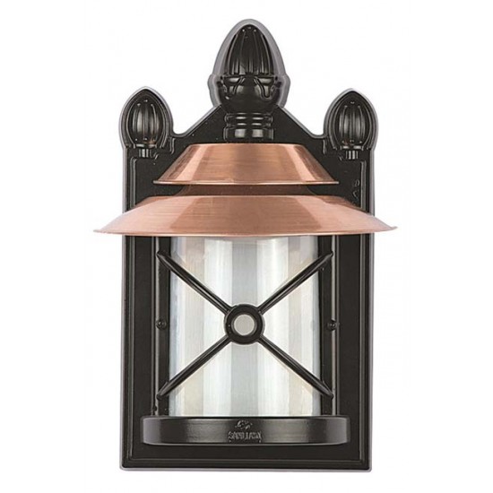 Modi Bahçe Aydınlatma BFE-68066-BKR-M1-OP Kahverengi/Siyah Boyalı Dış Mekan Aydınlatma E27 Aluminyum Polikarbon Cam 25x15cm