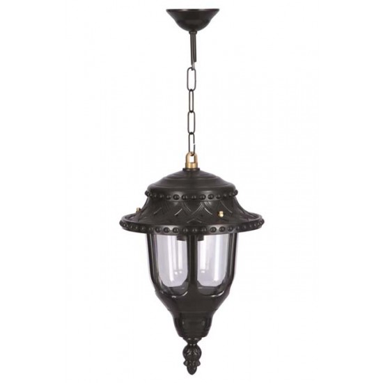 Modi Bahçe Aydınlatma BFE-68180-BSY Siyah Boyalı Dış Mekan Aydınlatma E27 ABS Polikarbon Cam 25cm