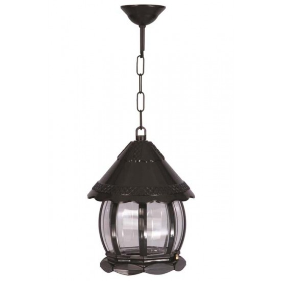Modi Bahçe Aydınlatma BFE-68184-BSY Siyah Boyalı Dış Mekan Aydınlatma E27 ABS Polikarbon Cam 20cm