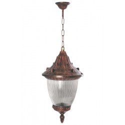 Modi Bahçe Aydınlatma BFE-68186-BKR-M3 Kahverengi Boyalı Dış Mekan Aydınlatma E27 ABS Polikarbon Cam 26cm
