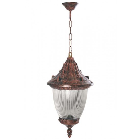 Modi Bahçe Aydınlatma BFE-68186-BKR-M3 Kahverengi Boyalı Dış Mekan Aydınlatma E27 ABS Polikarbon Cam 26cm