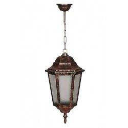 Modi Bahçe Aydınlatma BFE-68188-BKR Kahverengi Boyalı Dış Mekan Aydınlatma E27 ABS Polikarbon Cam 23cm