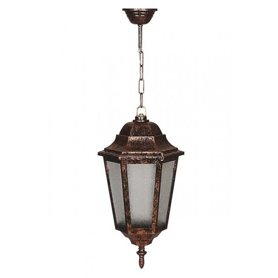 Modi Bahçe Aydınlatma BFE-68188-BKR Kahverengi Boyalı Dış Mekan Aydınlatma E27 ABS Polikarbon Cam 23cm