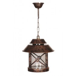 Modi Bahçe Aydınlatma BFE-68199-BKR Kahverengi Boyalı Dış Mekan Aydınlatma E27 ABS Polikarbon Cam 26cm