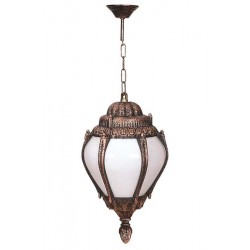 Modi Bahçe Aydınlatma BFE-68202-BKR-OP Kahverengi Boyalı Dış Mekan Aydınlatma E27 ABS Akrilik Cam 20cm