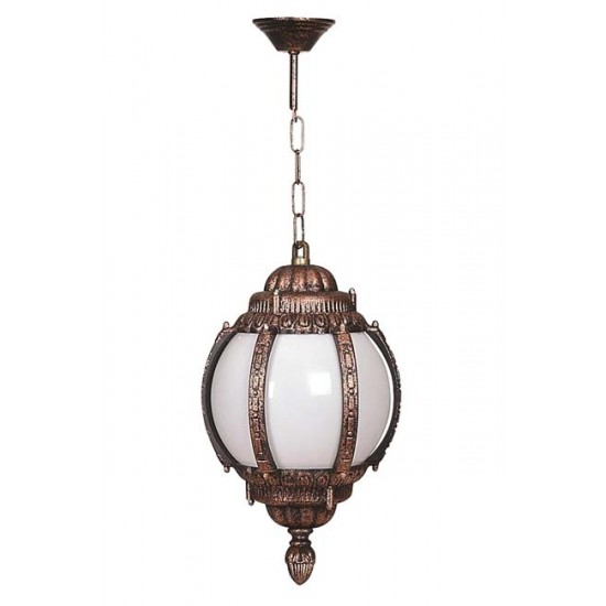 Modi Bahçe Aydınlatma BFE-68203-BKR-OP Kahverengi Boyalı Dış Mekan Aydınlatma E27 ABS Akrilik Cam 26cm