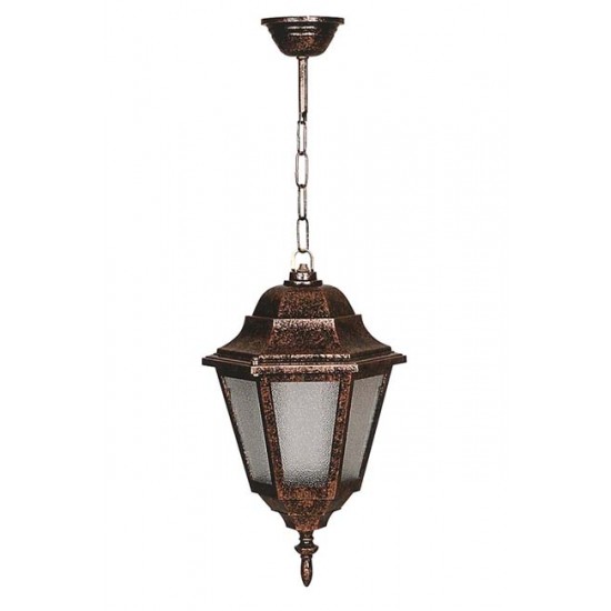 Modi Bahçe Aydınlatma BFE-68206-BKR Kahverengi Boyalı Dış Mekan Aydınlatma E27 ABS Polikarbon Cam 23cm