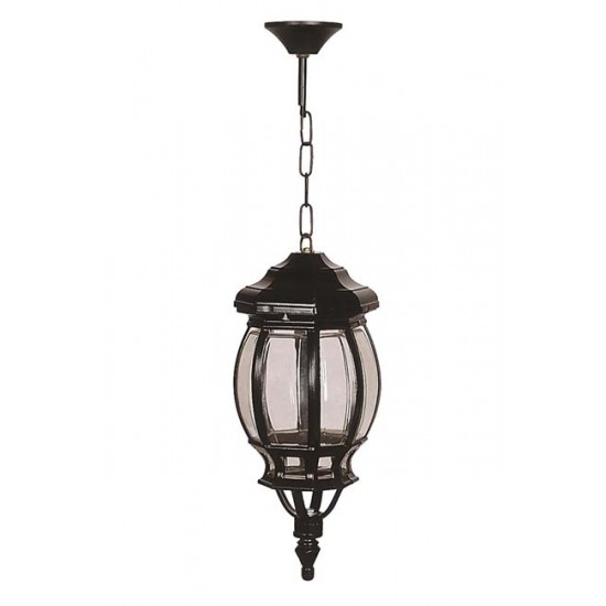 Modi Bahçe Aydınlatma BFE-68208-BSY Siyah Boyalı Dış Mekan Aydınlatma E27 Aluminyum ABS Polikarbon Cam 18cm
