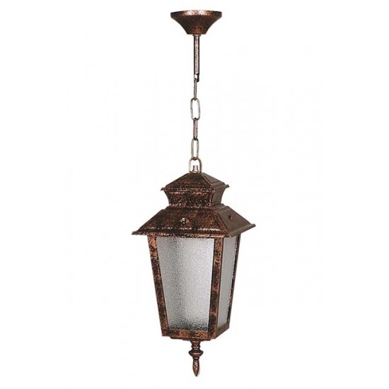 Modi Bahçe Aydınlatma BFE-68211-BKR Kahverengi Boyalı Dış Mekan Aydınlatma E27 ABS Cam 18cm