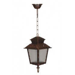 Modi Bahçe Aydınlatma BFE-68213-BKR Kahverengi Boyalı Dış Mekan Aydınlatma E27 ABS Polikarbon Cam 18cm