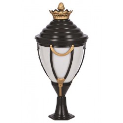 Modi Bahçe Aydınlatma BSU-68001-SOP Sarı/Siyah Boyalı Dış Mekan Aydınlatma E27 Aluminyum Polikarbon Cam 45cm