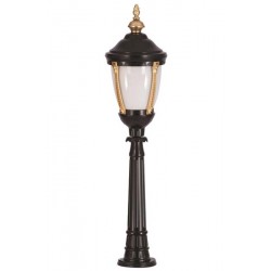 Modi Bahçe Aydınlatma BSU-68003-SOP-B Sarı/Siyah Boyalı Dış Mekan Aydınlatma E27 Aluminyum Polikarbon Cam 30cm
