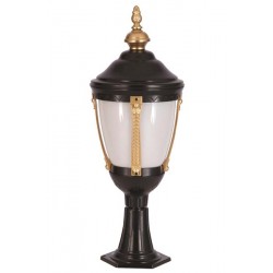 Modi Bahçe Aydınlatma BSU-68003-SOP-K Sarı/Siyah Boyalı Dış Mekan Aydınlatma E27 Aluminyum Polikarbon Cam 30cm